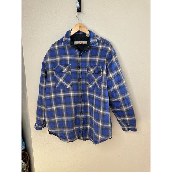 Anchor Blue Mens Global WKWR Blue Jacket Large long sleeve button up vintage - Picture 1 of 6